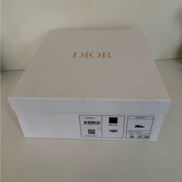 Dior Women Black Sandals with Gold Accents - Picture 8 of 9